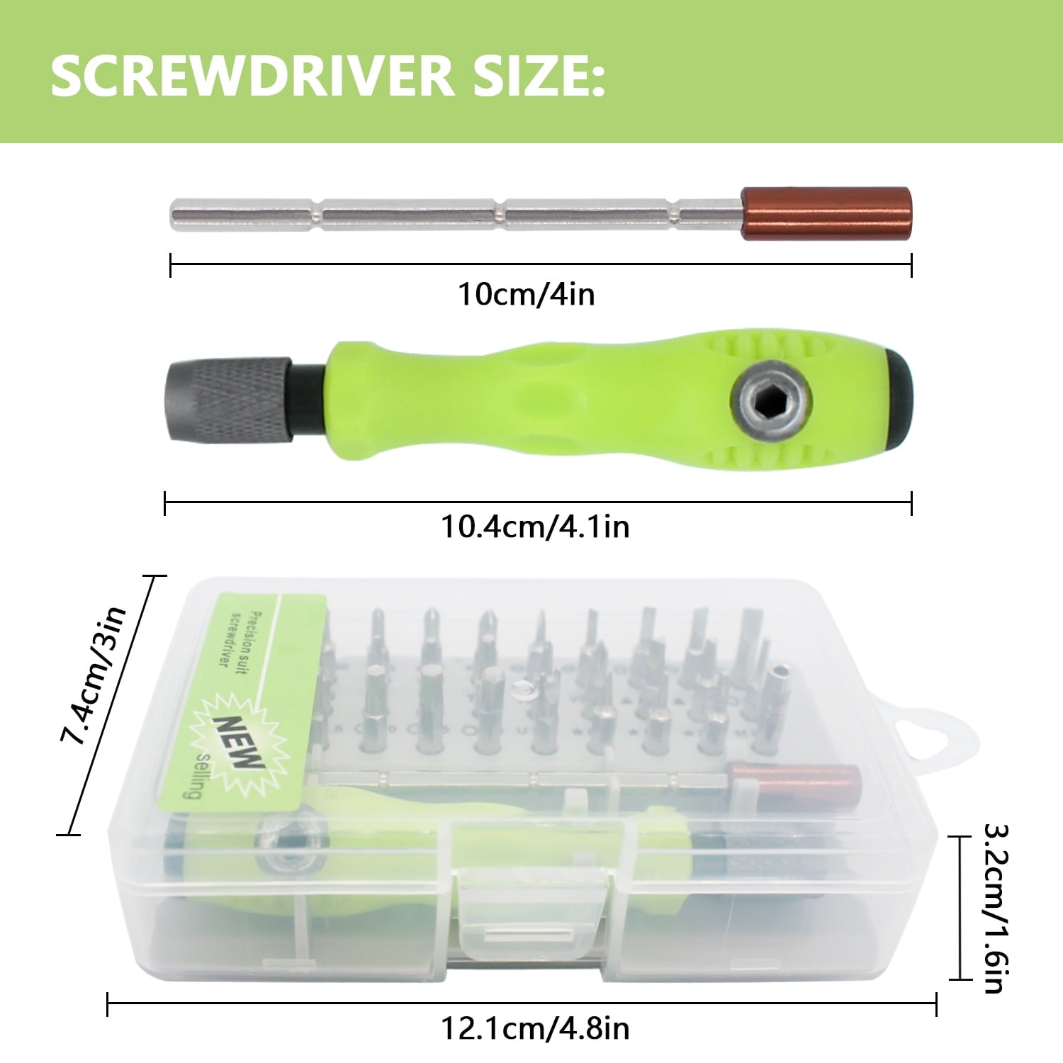 32 In 1 Small Screwdriver Set, Mini Magnetic Screwdriver Set Contains 30 Bits Precision Repair Tool Kit, Torx Screwdr... - Image 3