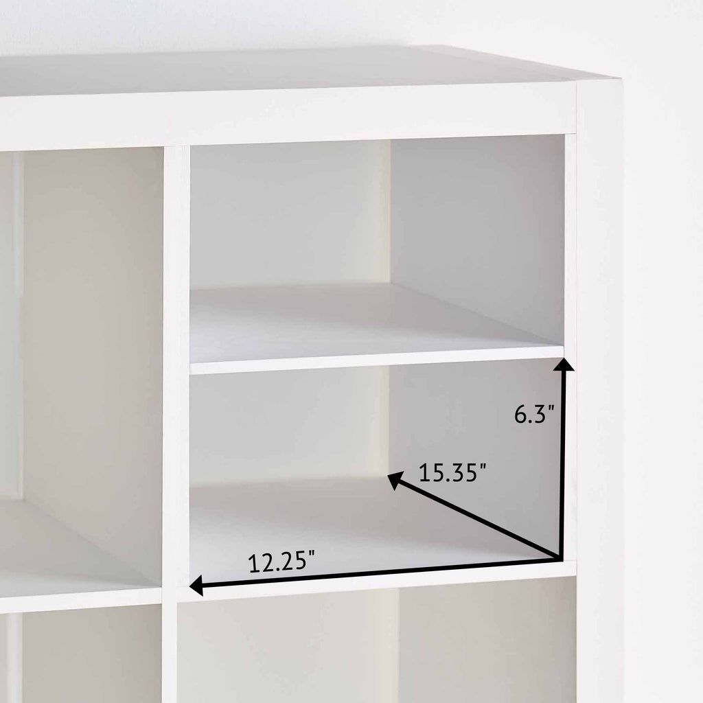 Better Homes &amp; Gardens H Shelf Insert for Cube Organizers, White Texture