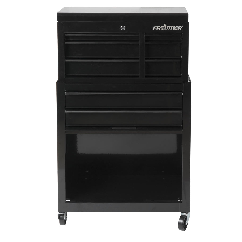 24-inch 5-Drawer Rolling Tool Chest and Cabinet Combo, Steel, Black - Image 3