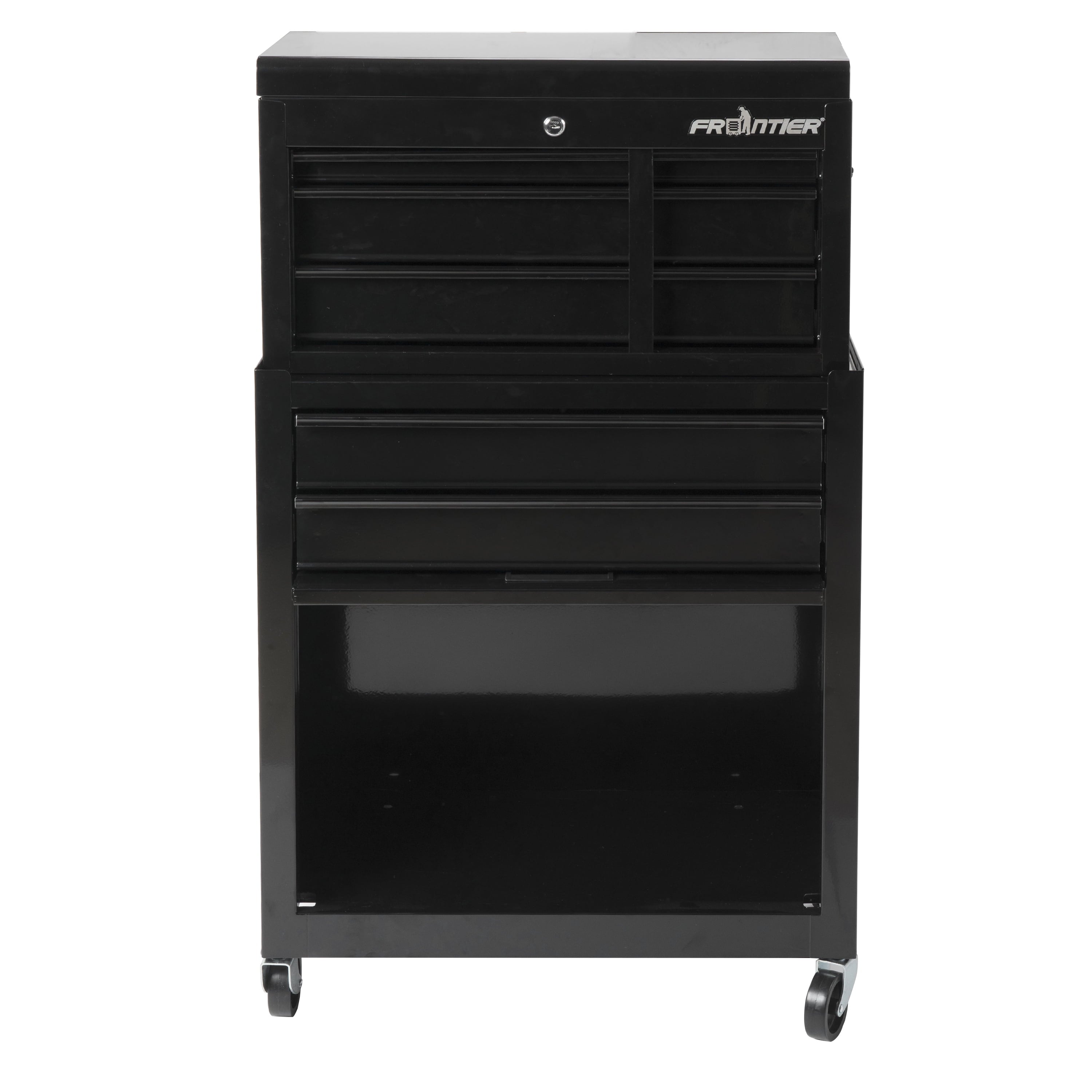 24-inch 5-Drawer Rolling Tool Chest and Cabinet Combo, Steel, Black - Image 3