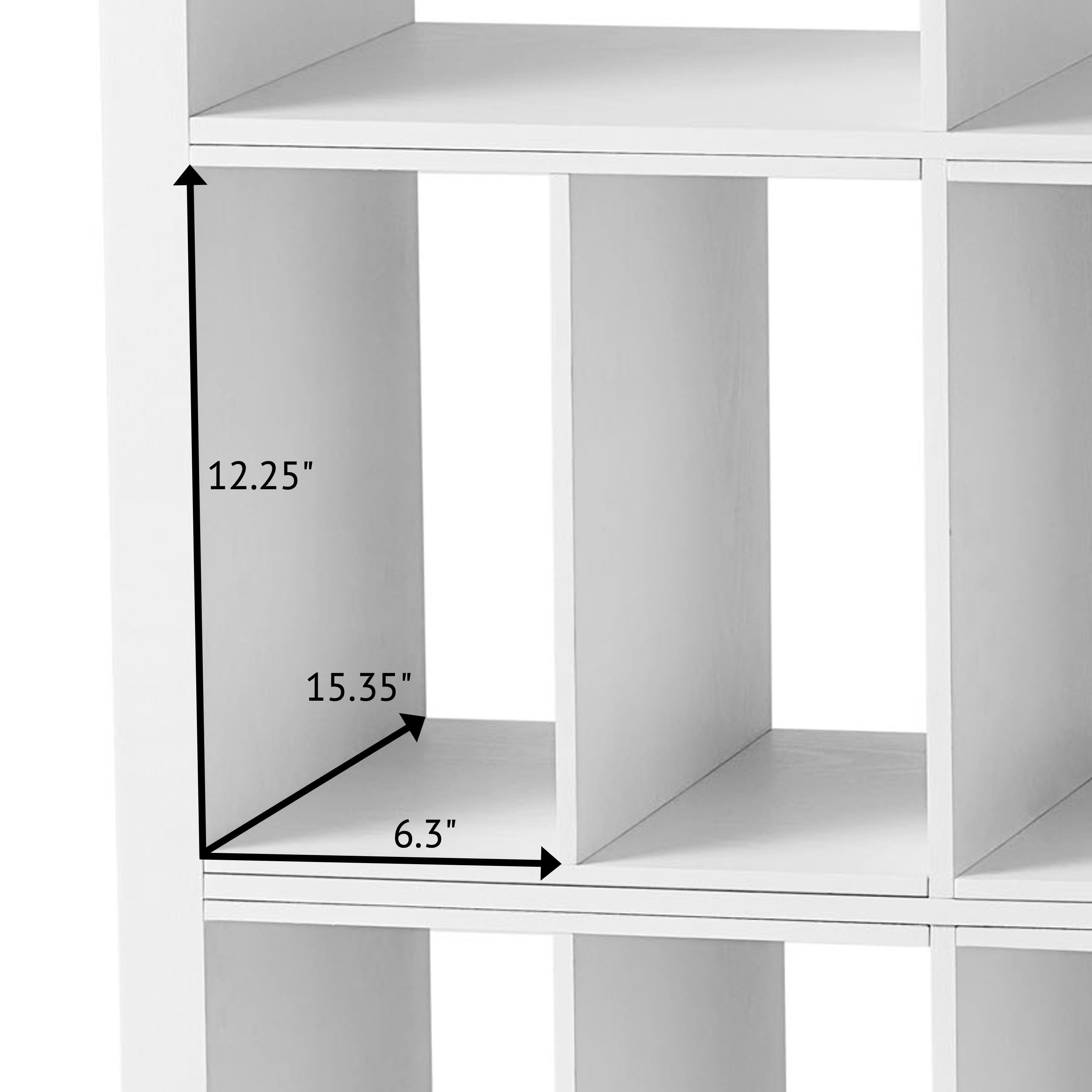 Better Homes &amp; Gardens H Shelf Insert for Cube Organizers, Tobacco Oak