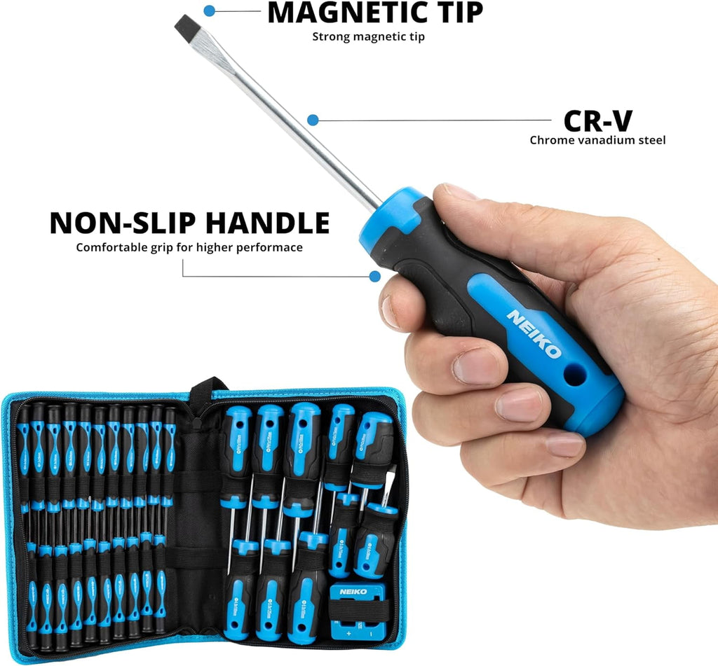 01379A Master Screwdriver Set, 32 Piece Magnetic Precision Screwdrivers, Phillips, Flathead, Slotted, and Torx Driver... - Image 5