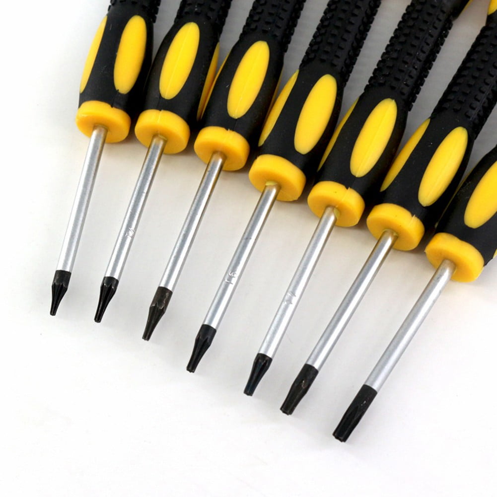 7pcs/set Steel Torx Screwdriver Set with Hole Magnetic T3 T4 T5 T6 T7 T8 T 10 Screw Driver Kit for Telephone Repair H... - Image 4