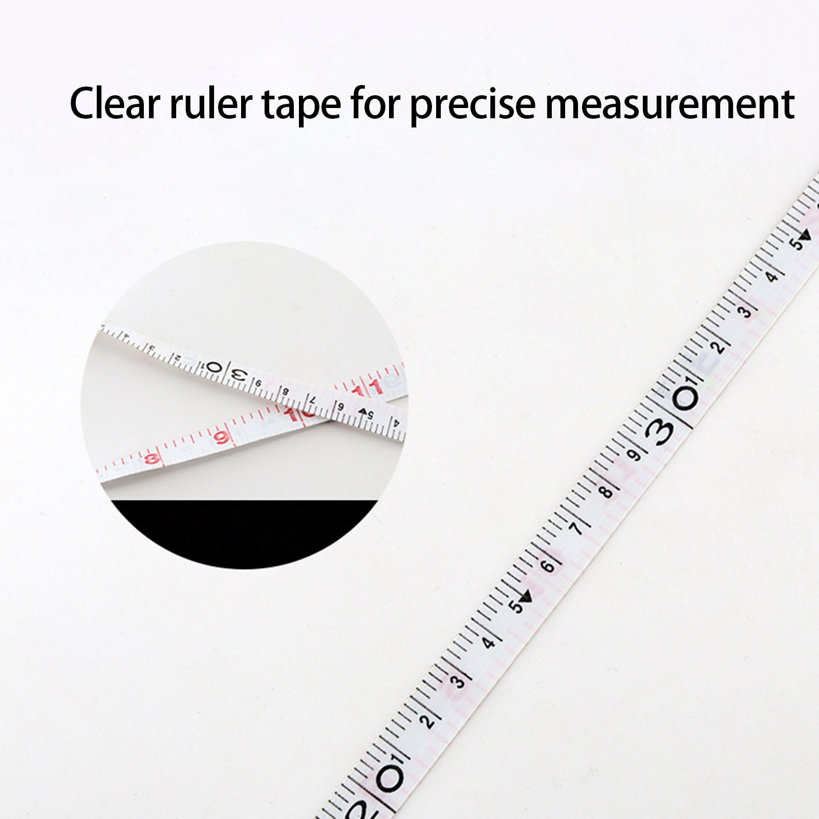Tape Measure Metric Fiber Tape Reel with Double Side Coated Fiberglass Tape Measure Measuring Ruler - Image 2