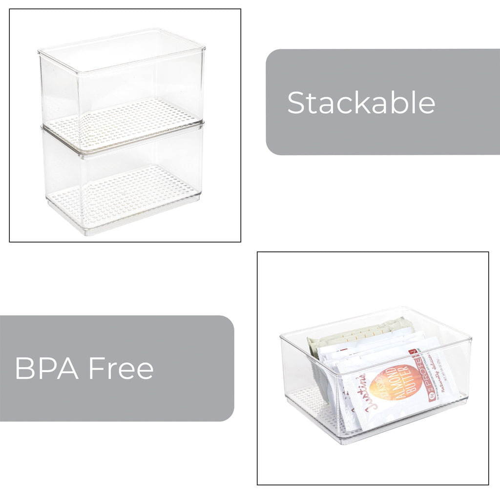 Clear Plastic Organizer Bin for Bathroom