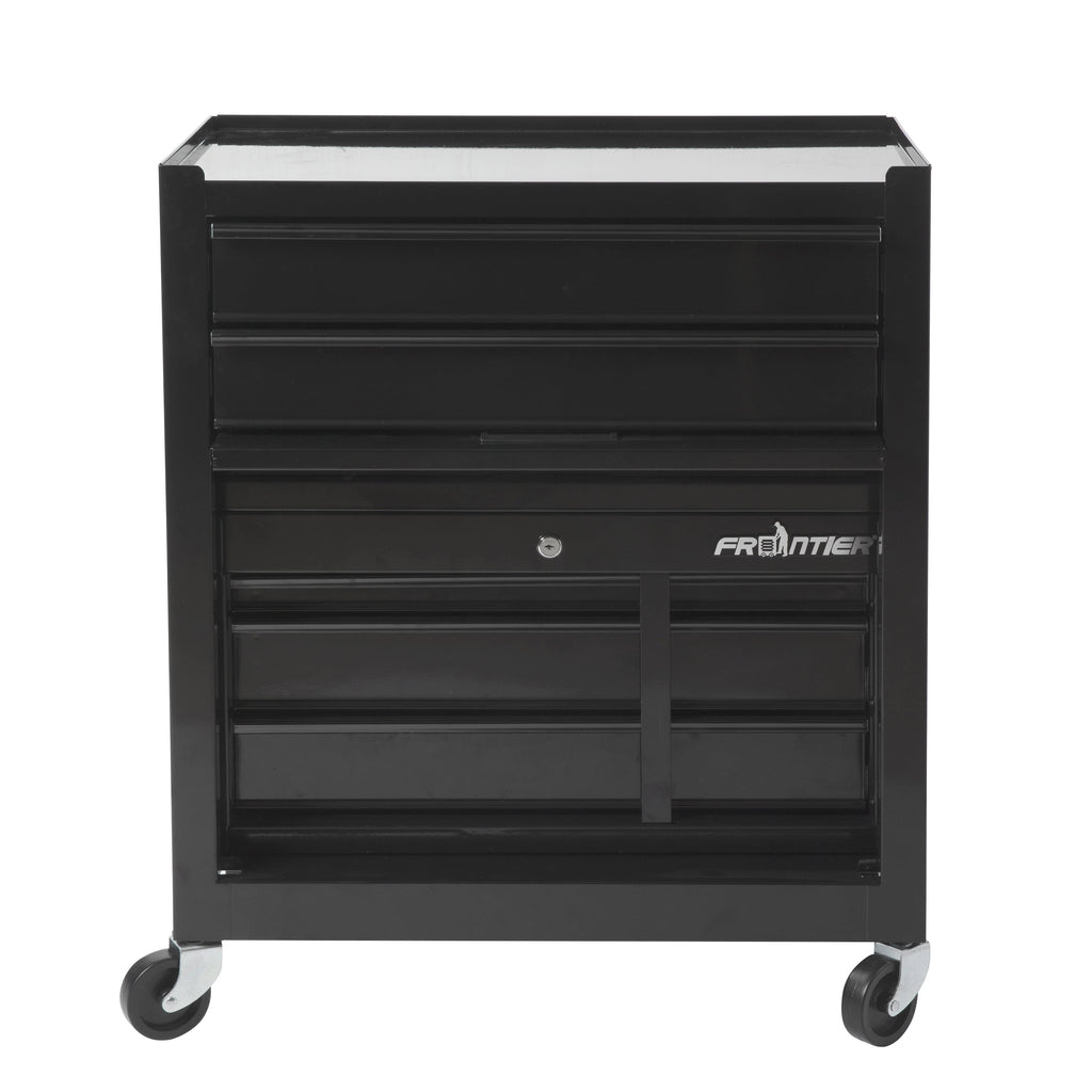 24-inch 5-Drawer Rolling Tool Chest and Cabinet Combo, Steel, Black - Image 6