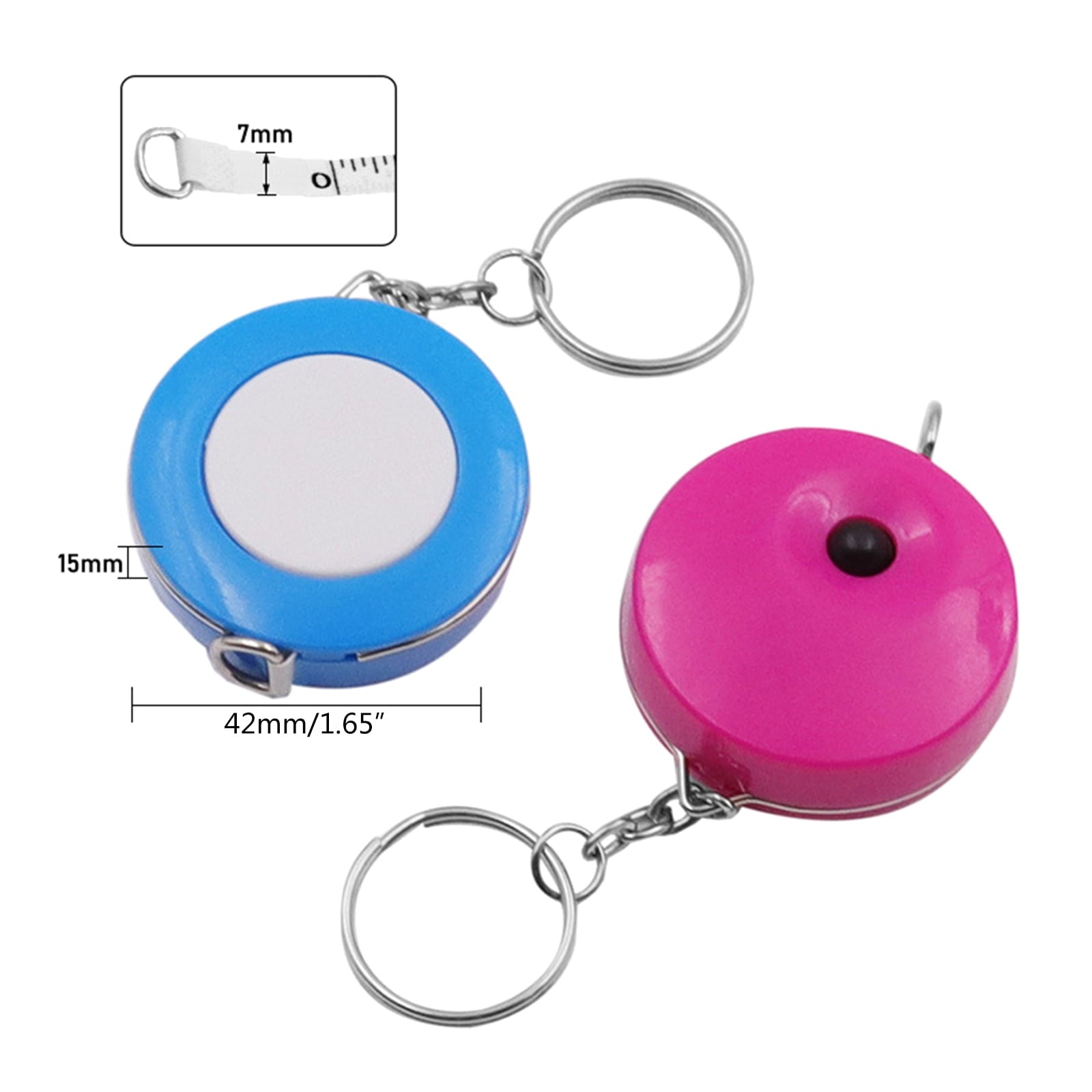 60 Inch Metric Inch Retractable Measuring Tape Soft Double Side Candy Shape 1.5M - Image 5