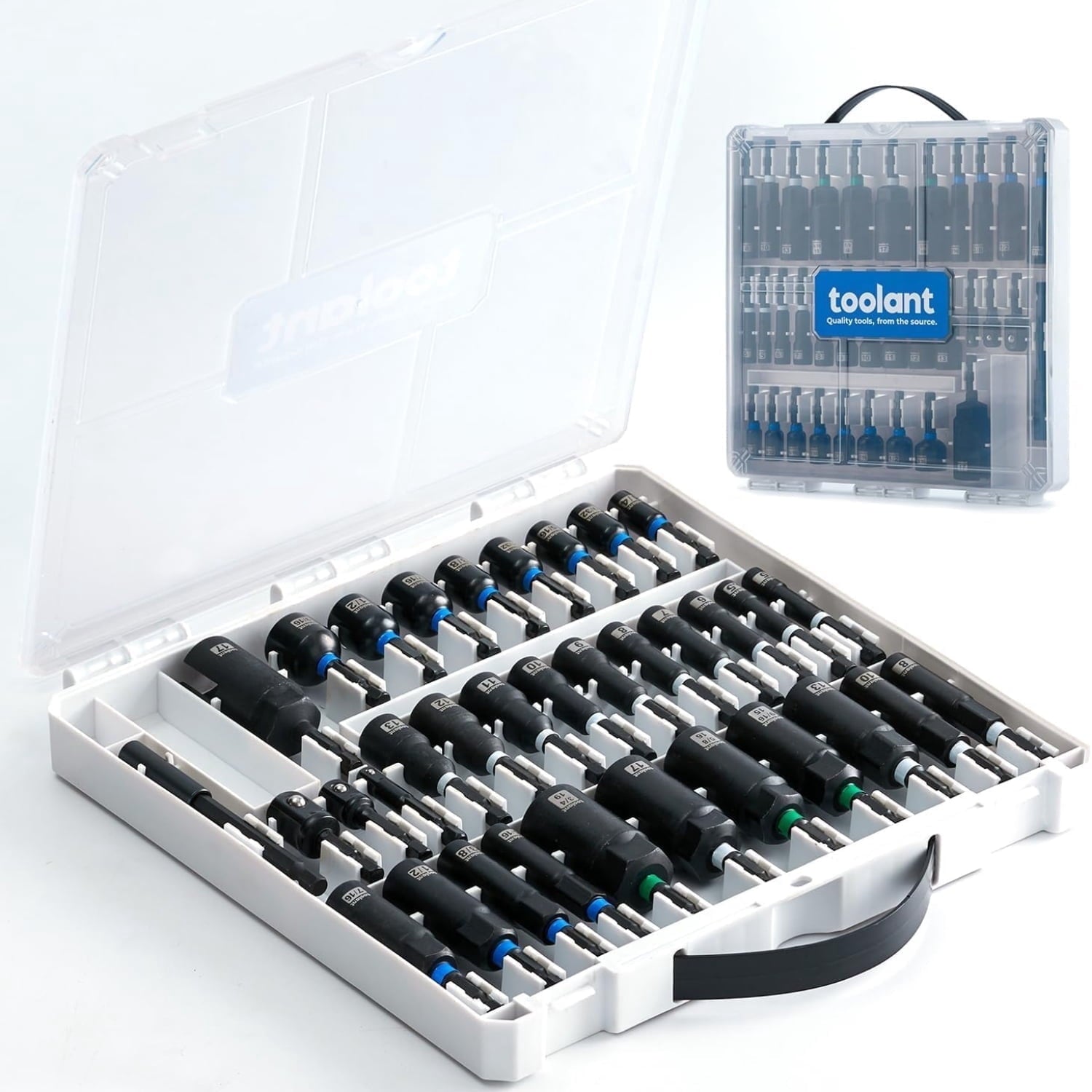 34-Piece Impact Magnetic Nut Driver Screwdriver Set with Accessories