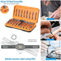 Upgraded 42-in-1 Ratchet & Magnetic Screwdriver Set with T-Handle Portable Tool Kit for Electronics, Bikes, Furniture...